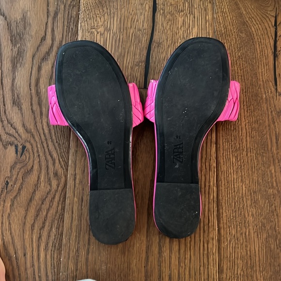 Pink Zara slides size 38 - Picture 2 of 2